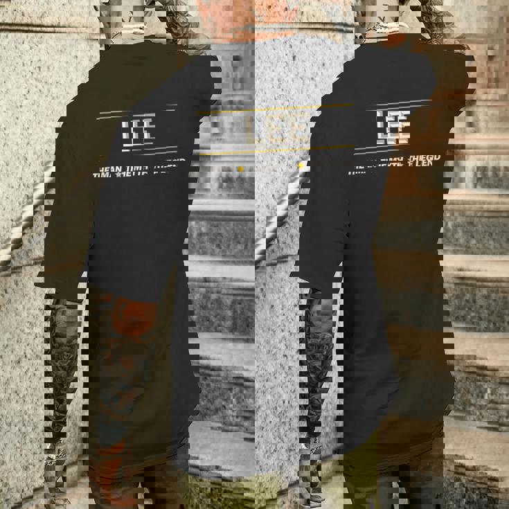 Lee The Man The Myth The Legend メンズTシャツ バックプリント 彼への贈り物