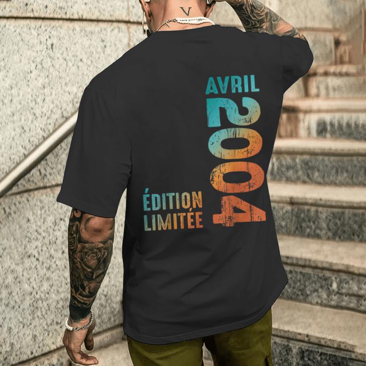 Légendaire Depuis 2004 Avril 2004 Rétro Année 2004Intage T-shirt imprimé au dos Cadeaux pour lui