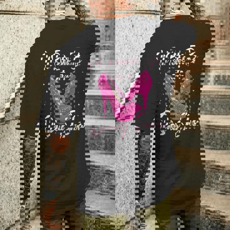 Lgbtq I'd Rather Be At A Draghow ドラァグクイーン 長袖tシャツ メンズTシャツ バックプリント 彼への贈り物