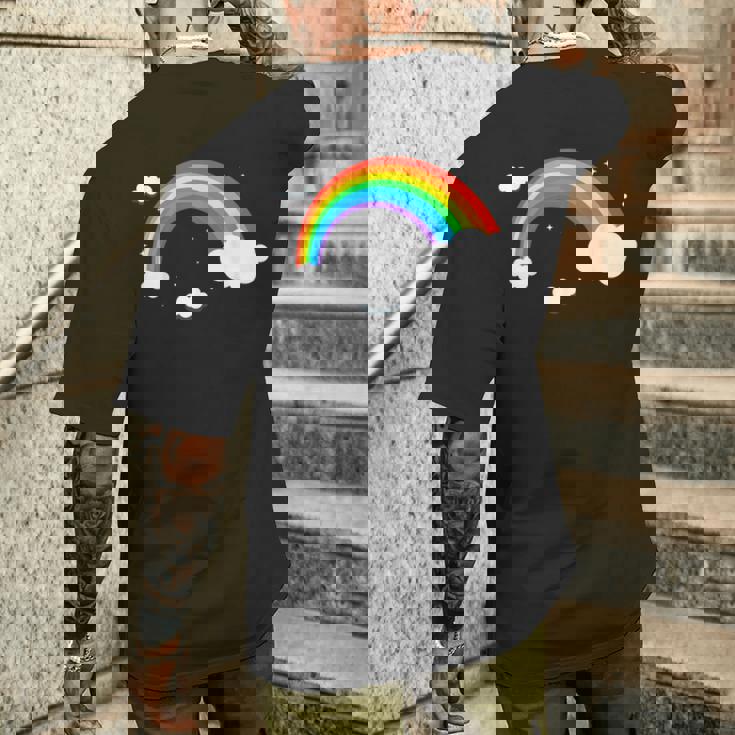 Lgbtプライドレインボー メンズTシャツ バックプリント 彼への贈り物