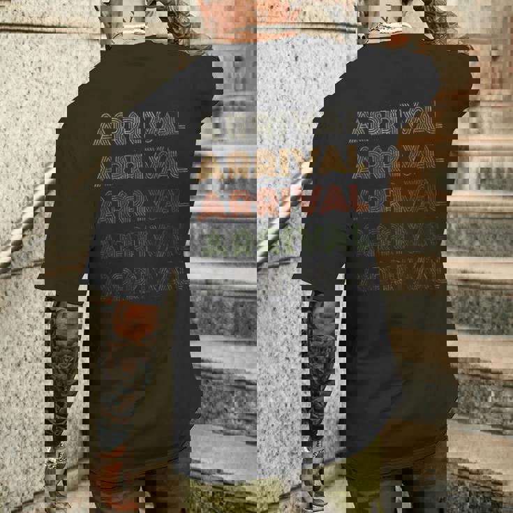 Love Heart Arrival グランジ ビンテージスタイル ブラック メンズTシャツ バックプリント 彼への贈り物