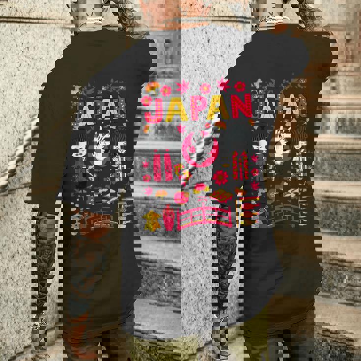 I Love Japan Folklore Nature & Culture Japan Graphic メンズTシャツ バックプリント 彼への贈り物