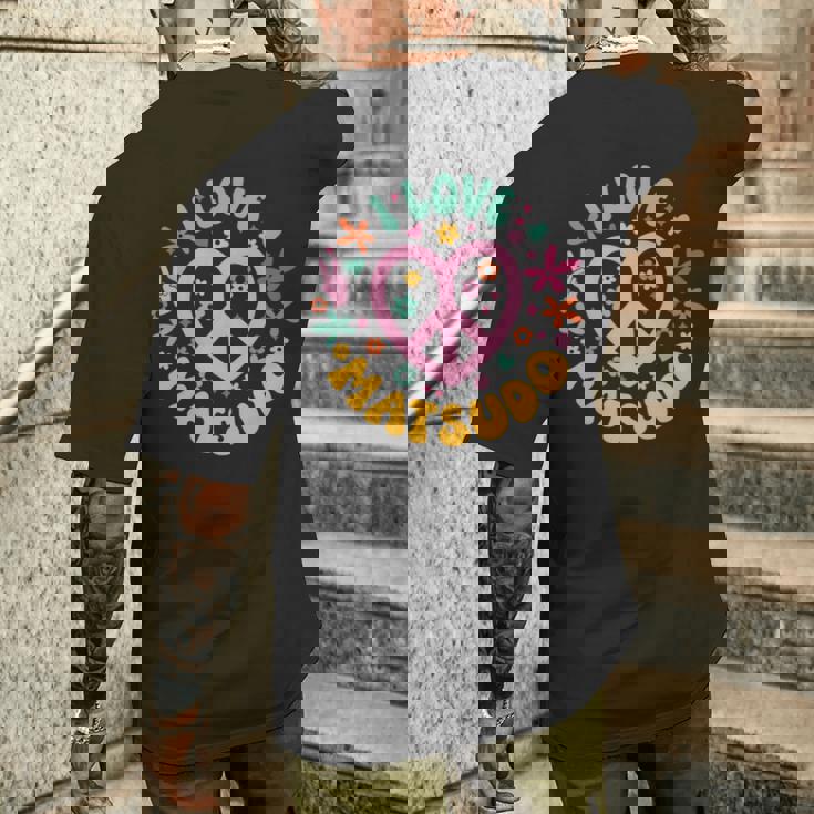 I Love Matsudo アイ・ラブ松戸 長袖tシャツ メンズTシャツ バックプリント 彼への贈り物