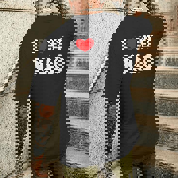 I Love My Nao アイ・ラブ・マイ・ナオ メンズTシャツ バックプリント 彼への贈り物