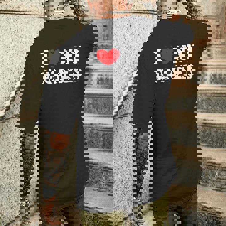 I Love My Naoko アイ・ラブ・マイ・ナオコ メンズTシャツ バックプリント 彼への贈り物