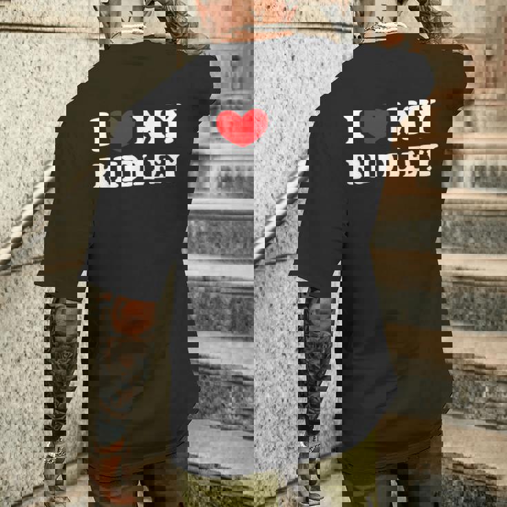 I Love My Ridley アイ・ラブ・マイ・リドリー メンズTシャツ バックプリント 彼への贈り物