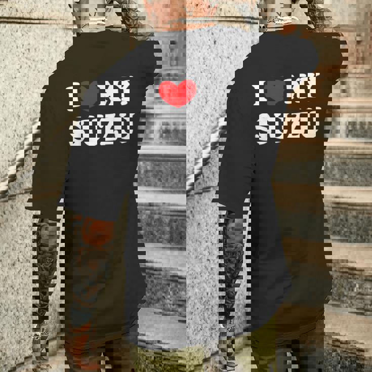 I Love Myuzu すずちゃん大好き メンズTシャツ バックプリント 彼への贈り物