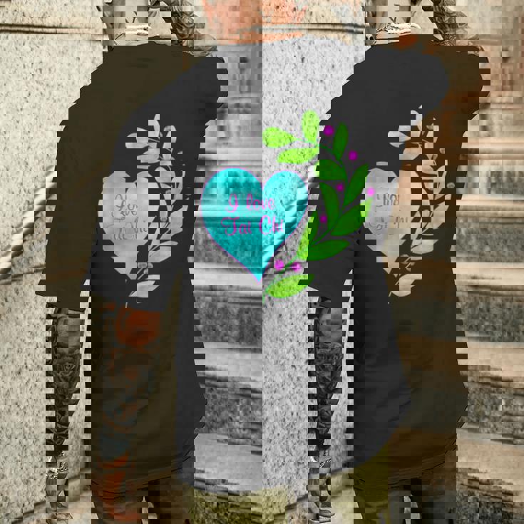 I Love 太極拳 メンズTシャツ バックプリント 彼への贈り物