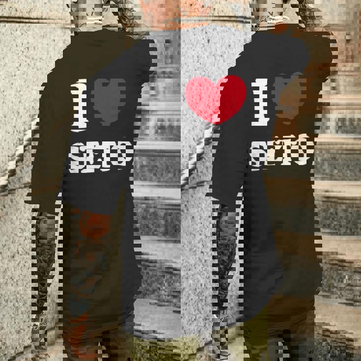 I Loveeto アイラブ瀬戸 メンズTシャツ バックプリント 彼への贈り物