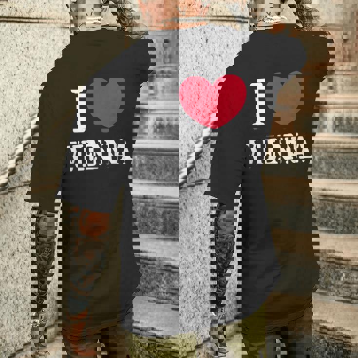 I Loveienna ウィーンが大好き メンズTシャツ バックプリント 彼への贈り物