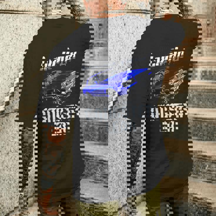 Lowrider Gangster Lean Low &Low Chicano Cholo ビンテージカー メンズTシャツ バックプリント 彼への贈り物