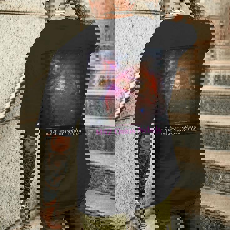 M42 オリオン星雲天文シャツ メンズTシャツ バックプリント 彼への贈り物