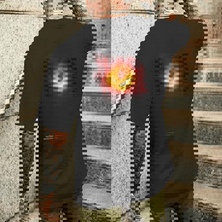M87 射手座 ブラックホール ファーストフォトtシャツ メンズTシャツ バックプリント 彼への贈り物