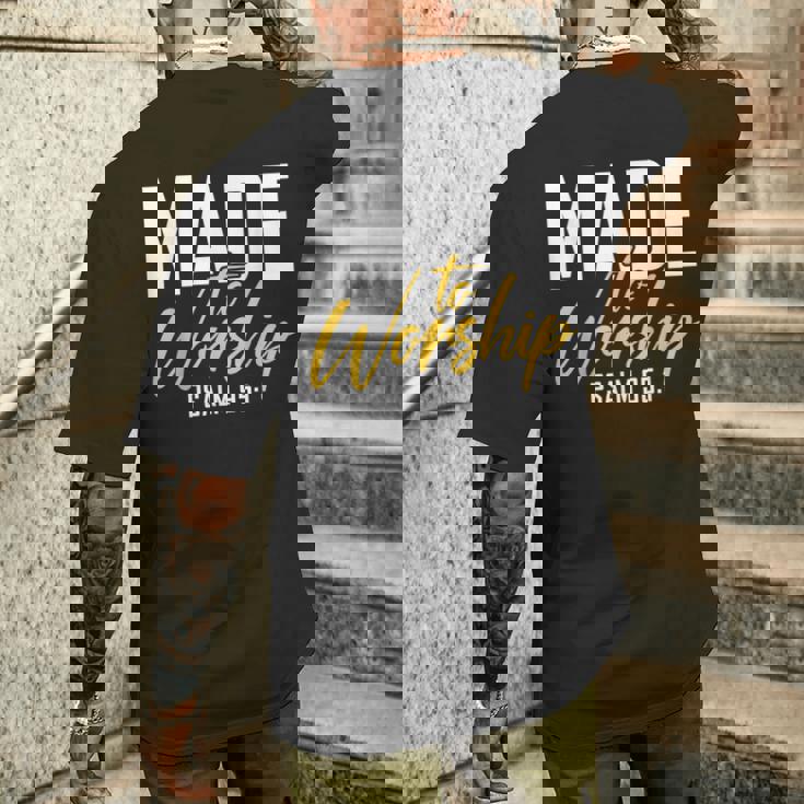 Made To Worship シャツ 礼拝用シャツ メンズ&レディース 神様 メンズTシャツ バックプリント 彼への贈り物