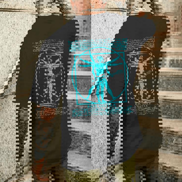 Manitruvian Guitarist ロックスター バスダヴィンチ メンズTシャツ バックプリント 彼への贈り物