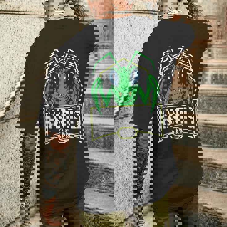 Mantis Man マンティス カマキリ 昆虫 昆虫学 男性 メンズTシャツ バックプリント 彼への贈り物