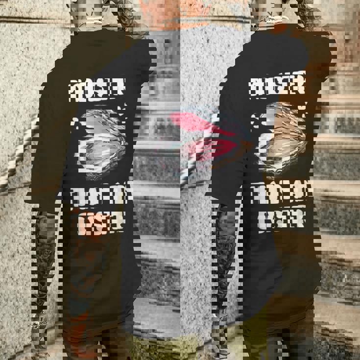 Moister Than An Oyster Meme I'm Moister Than An Oyster メンズTシャツ バックプリント 彼への贈り物