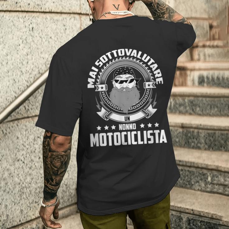 Motociclista Nonno Festa Del Papà Regalo Papà Motociclista T-shirt da uomo con stampa posteriore Regalos para él