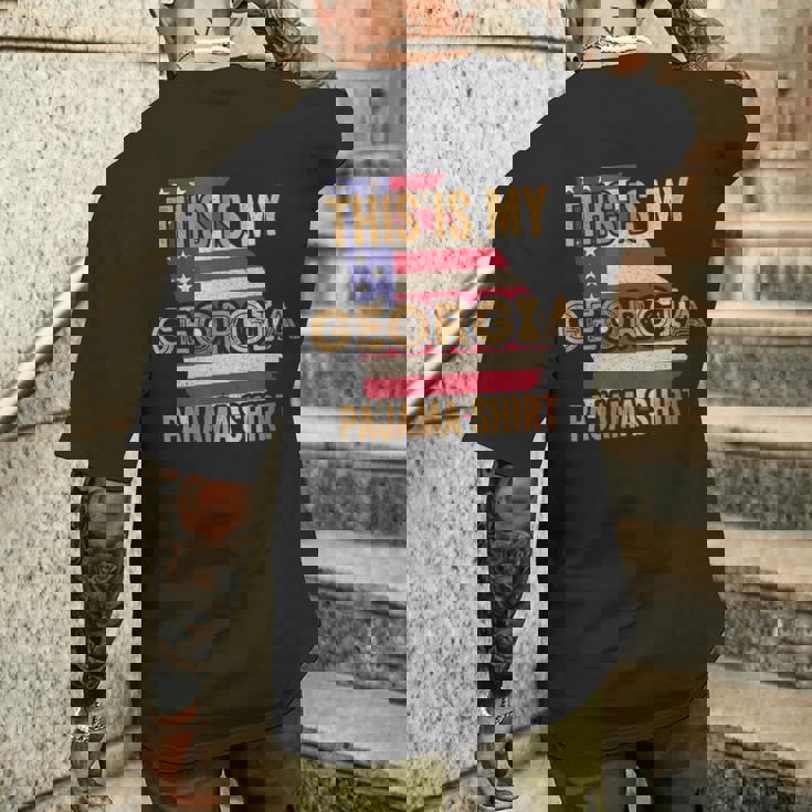 My Georgia パジャマ シャツ ファニー ジョージア メンズTシャツ バックプリント 彼への贈り物