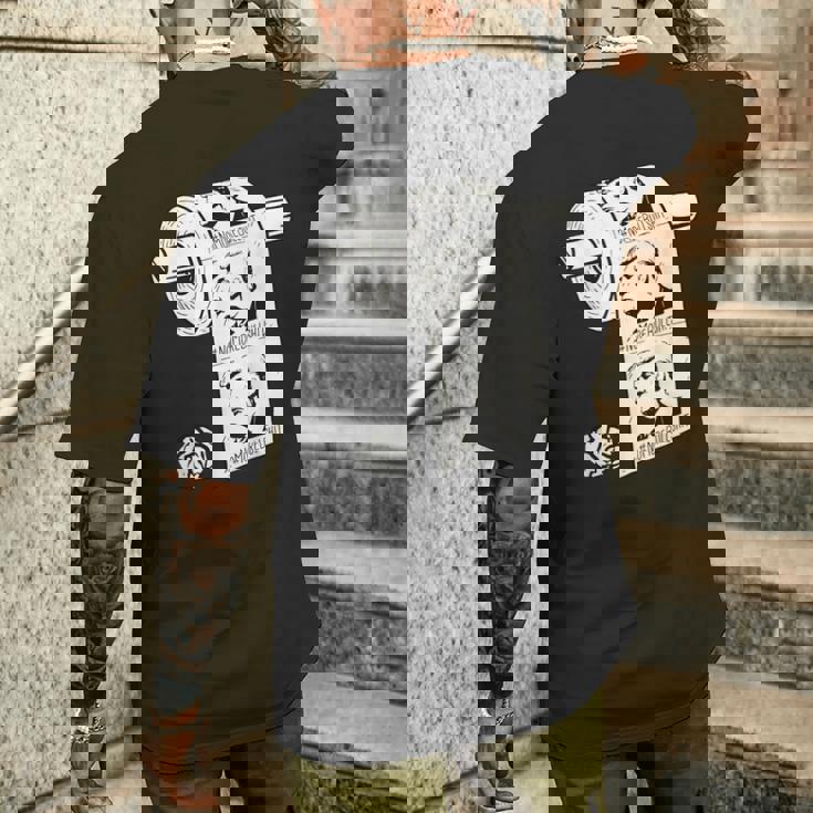 No More Bullshit アンチトランプ大統領選挙トイレットペーパー メンズTシャツ バックプリント 彼への贈り物