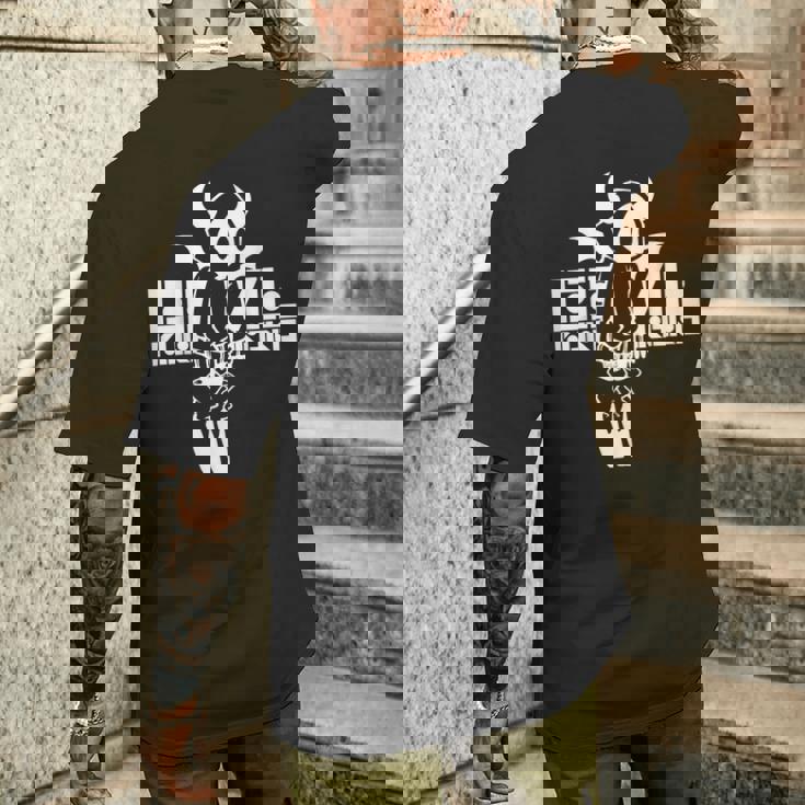 Nog-T-0004-悪魔-黒 メンズTシャツ バックプリント 彼への贈り物