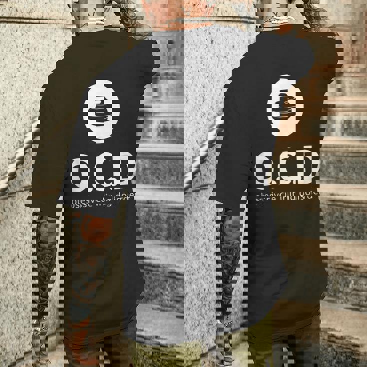 Obsessive Curling Disorder Curler Curling ギフト メンズTシャツ バックプリント 彼への贈り物