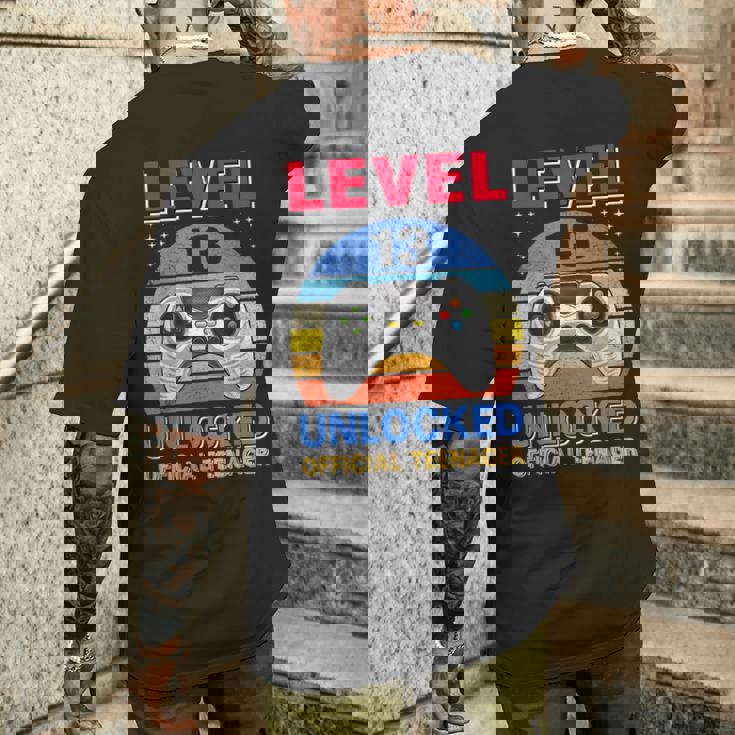 Official Nager 13Th Birthday Level 13 Unlocked メンズTシャツ バックプリント 彼への贈り物