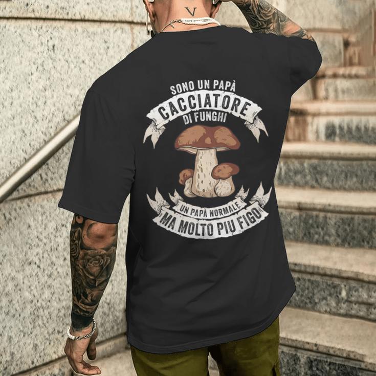 Papà Cacciatore Funghi Regalo Per La Caccia E Festa Del Papà Maglia A Manica T-shirt da uomo con stampa posteriore Regalos para él