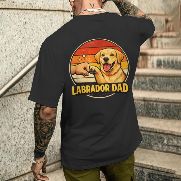 Papà Labrador Padrone – Il Migliore Amico Del Cane T-shirt da uomo con stampa posteriore Regalos para él