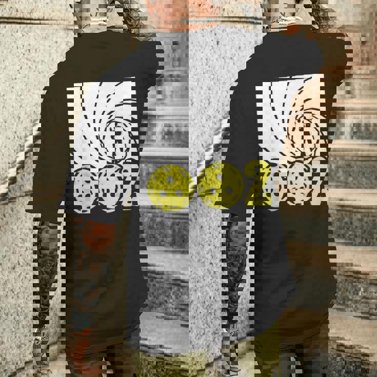 Pickleball 002 スパイパロディ 面白いピックルボールパドルプレーヤー メンズTシャツ バックプリント 彼への贈り物