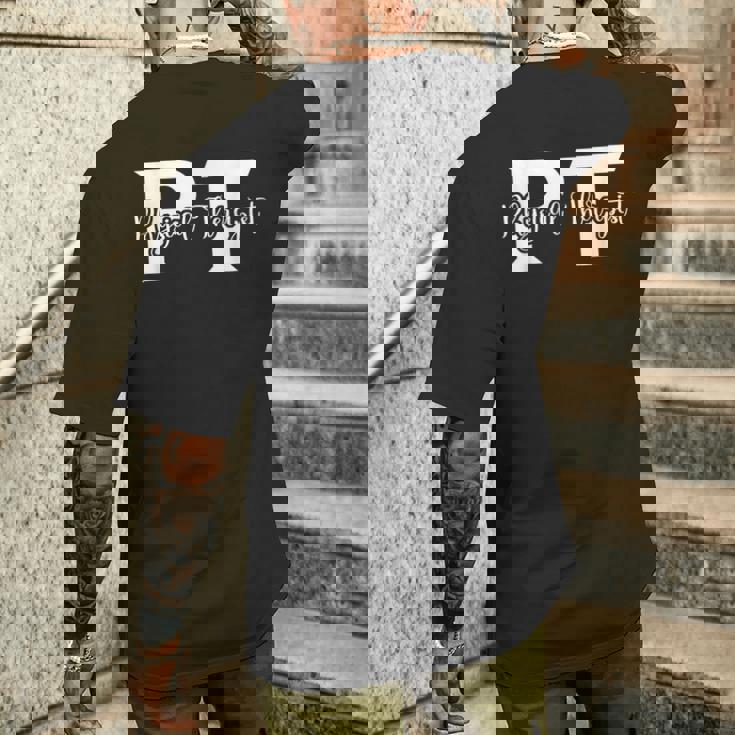 Pt リハビリ リカバリー 理学療法 理学療法士 メンズTシャツ バックプリント 彼への贈り物