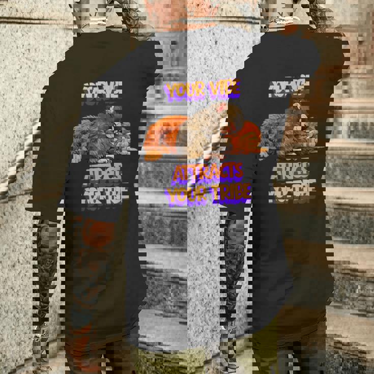 Punch The Monkey Youribeが部族を引き付ける モチベーション メンズTシャツ バックプリント 彼への贈り物