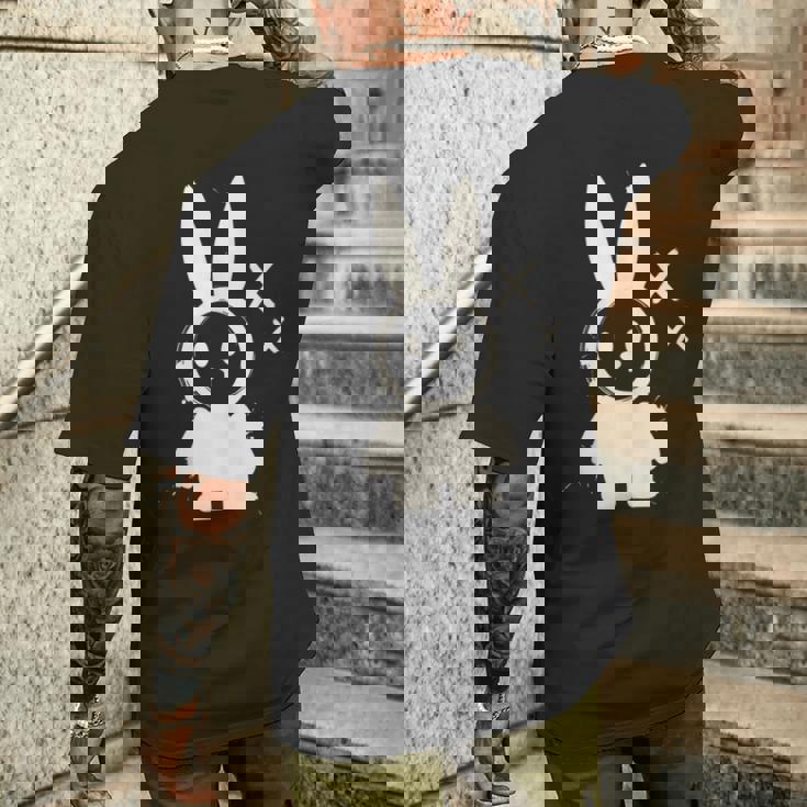 Rabbit Kawaii Creepy-Cute Bunny Aesthetic K-Pop & Alt Vibe Tank Top Men's Back Print T-Shirt Gifts for Him