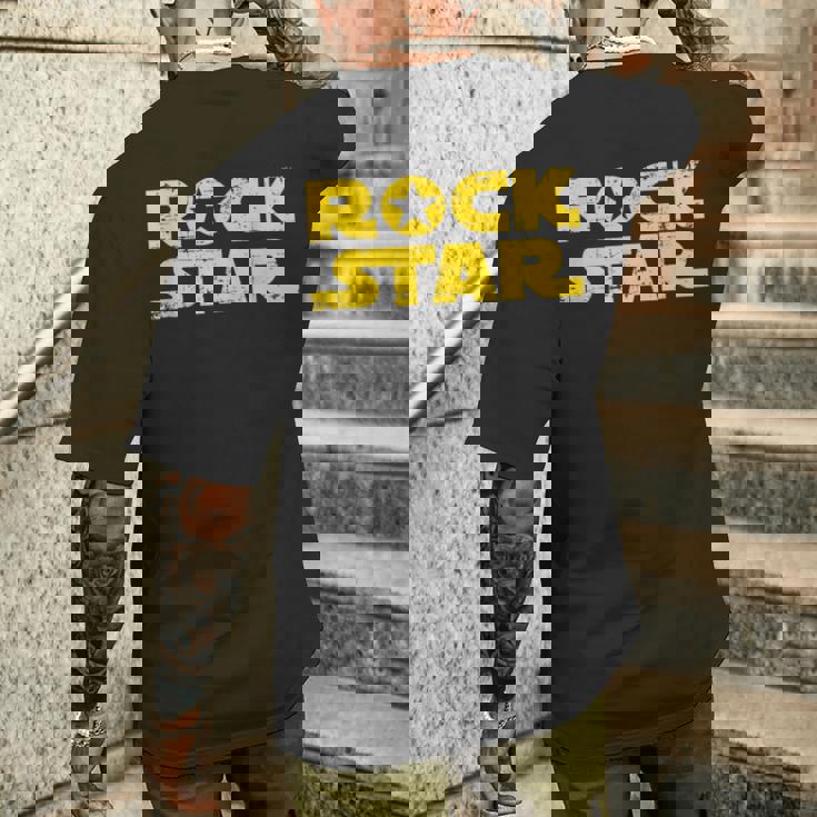 Rocktar ロックスターになるために生まれたギフト メンズTシャツ バックプリント 彼への贈り物