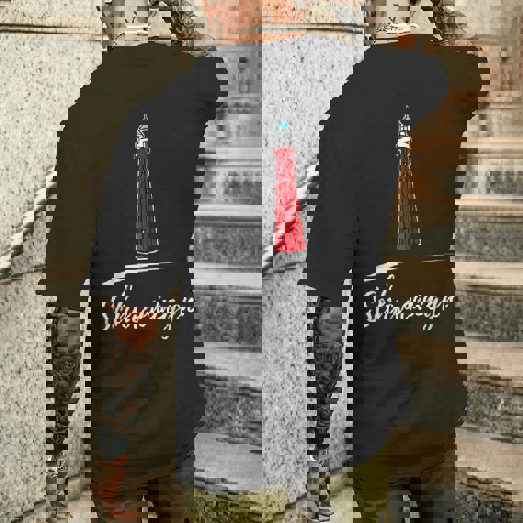 Scheveningen Lighthouse メンズTシャツ バックプリント 彼への贈り物