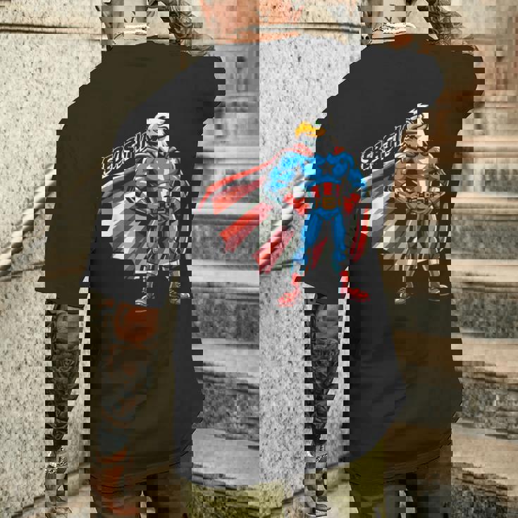 Sebastian Usa イーグル スーパーヒーロー 男の子用 名前 セバスチャン メンズTシャツ バックプリント 彼への贈り物