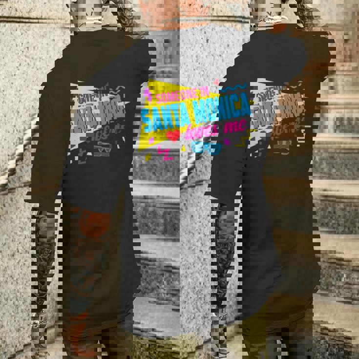 Someone Inanta Monica Loves Me 80S サンタモニカの誰かが私に80年代を愛しています 長袖tシャツ メンズTシャツ バックプリント 彼への贈り物