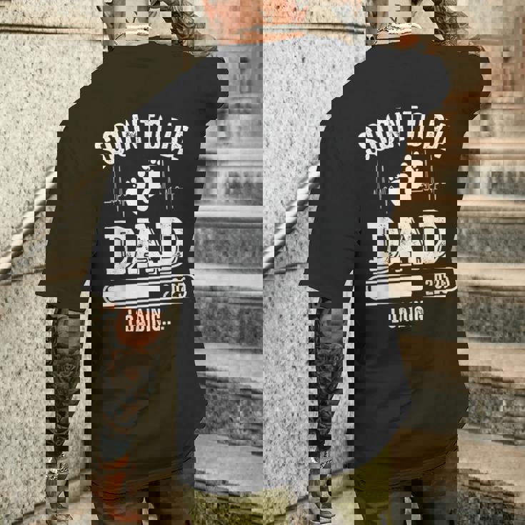 Soon To Be Dad 2025 Caricamento Dell'annuncio Di Gravidanza New Daddy T-shirt da uomo con stampa posteriore Regalos para él