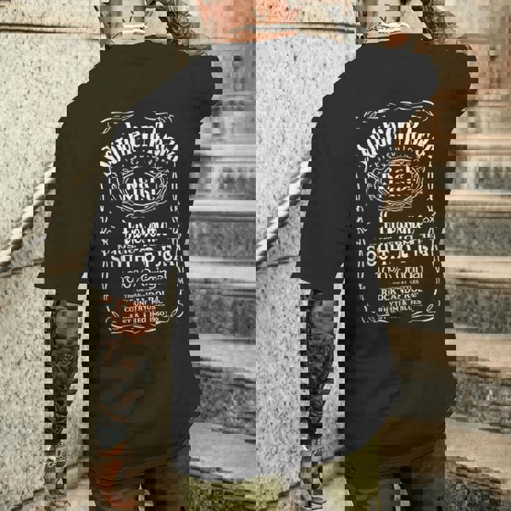 Southern Rock Music Usa アメリカ合衆国 バンド ストリートウェア メンズTシャツ バックプリント 彼への贈り物