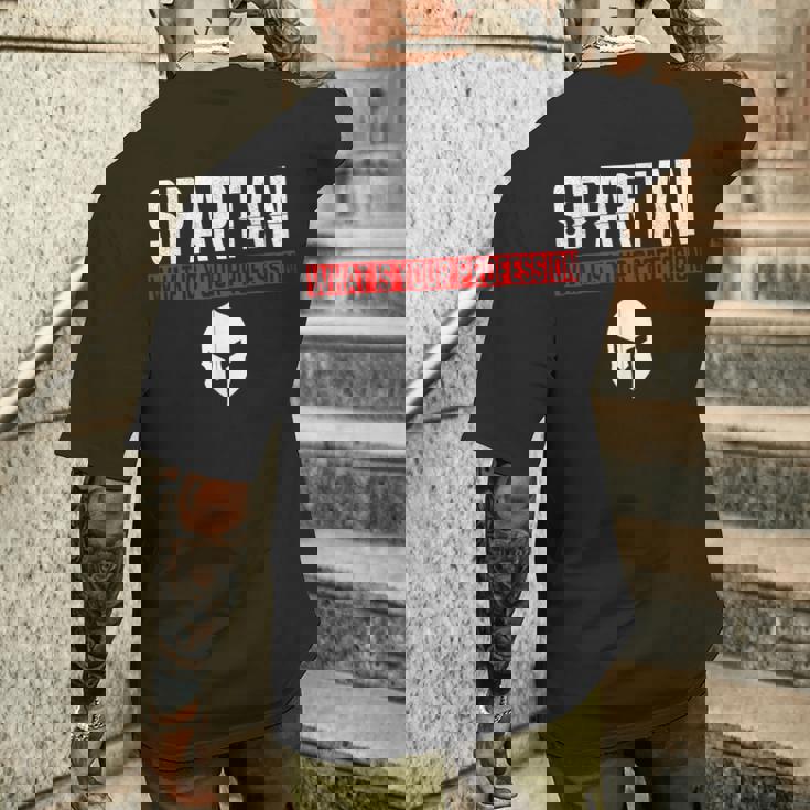 Spartan What Is Your Profession Gym Proud スパルタンティー ギフト メンズTシャツ バックプリント 彼への贈り物