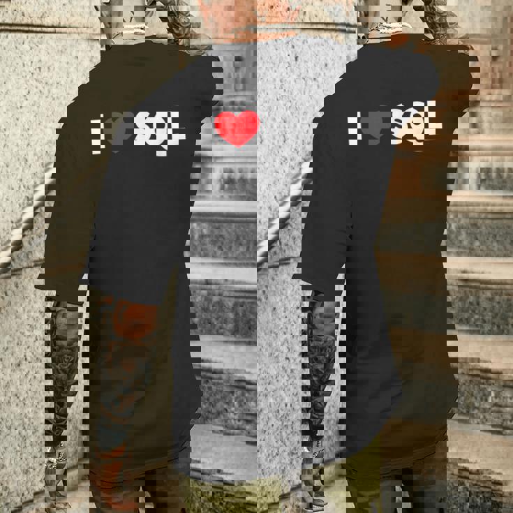 Sql大好き メンズTシャツ バックプリント 彼への贈り物