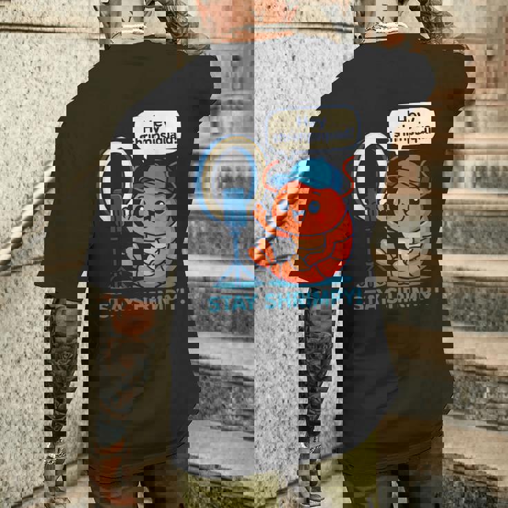 Stayhrimpy Prawn Forhrimpquadhrimp Lover メンズTシャツ バックプリント 彼への贈り物