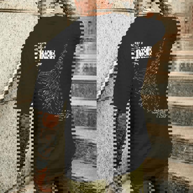 Su-27 フランカー メンズTシャツ バックプリント 彼への贈り物