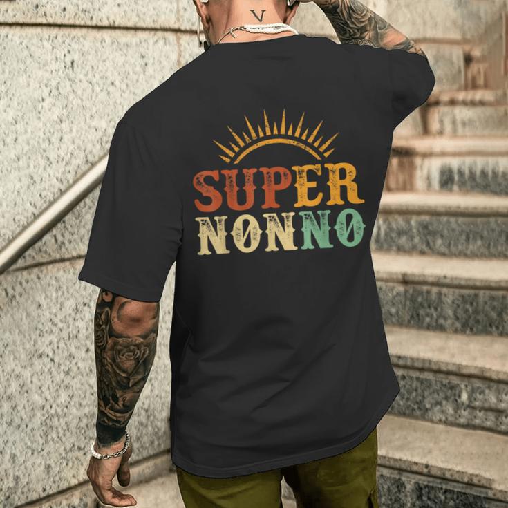 Super Nonno Retroupernonno Festa Del Papà Regalo Per Nonno T-shirt da uomo con stampa posteriore Regalos para él