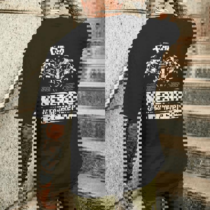 Team Nero 生涯会員向けギフト メンズTシャツ バックプリント 彼への贈り物