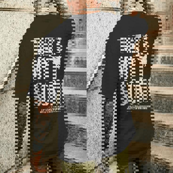 That's Myon 格闘家 格闘技 テコンドー Tkd メンズTシャツ バックプリント 彼への贈り物