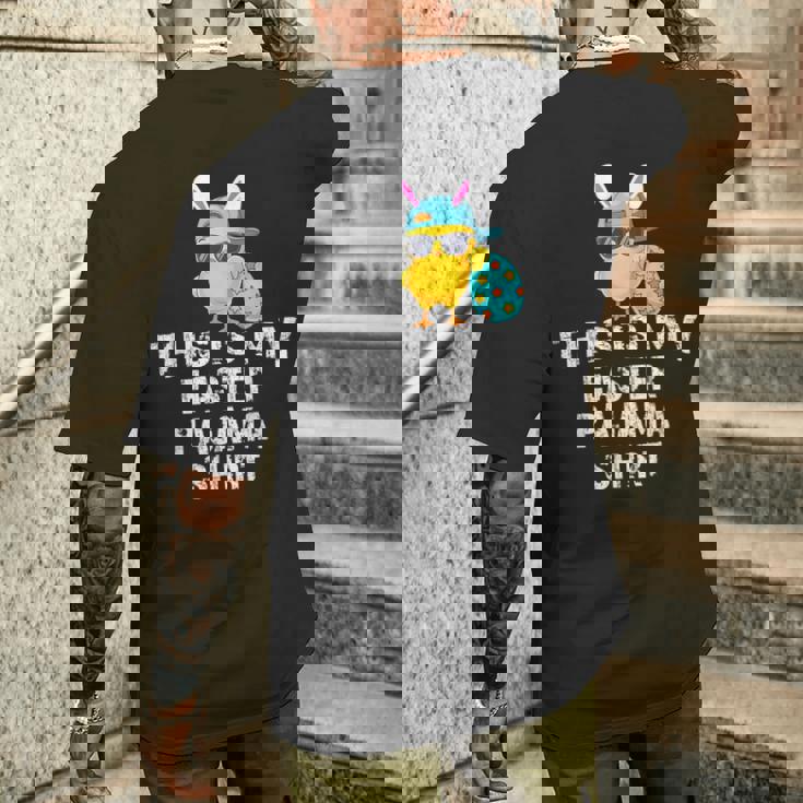 This Is My Easter パジャマシャツ 大人用 キッズ おもしろtシャツ メンズTシャツ バックプリント 彼への贈り物