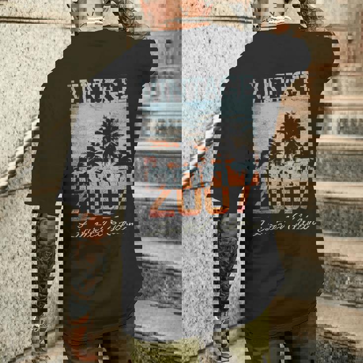 Vintage 2007 Limited Edition 19Th Birthday 19 Year Old メンズTシャツ バックプリント 彼への贈り物