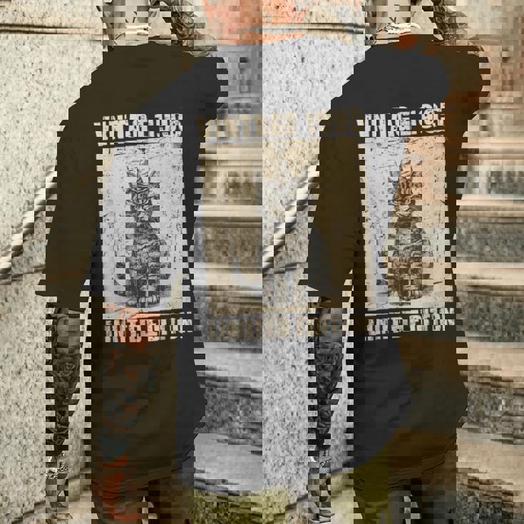 Vintage Cat 1995 30歳の誕生日 限定版 メンズTシャツ バックプリント 彼への贈り物