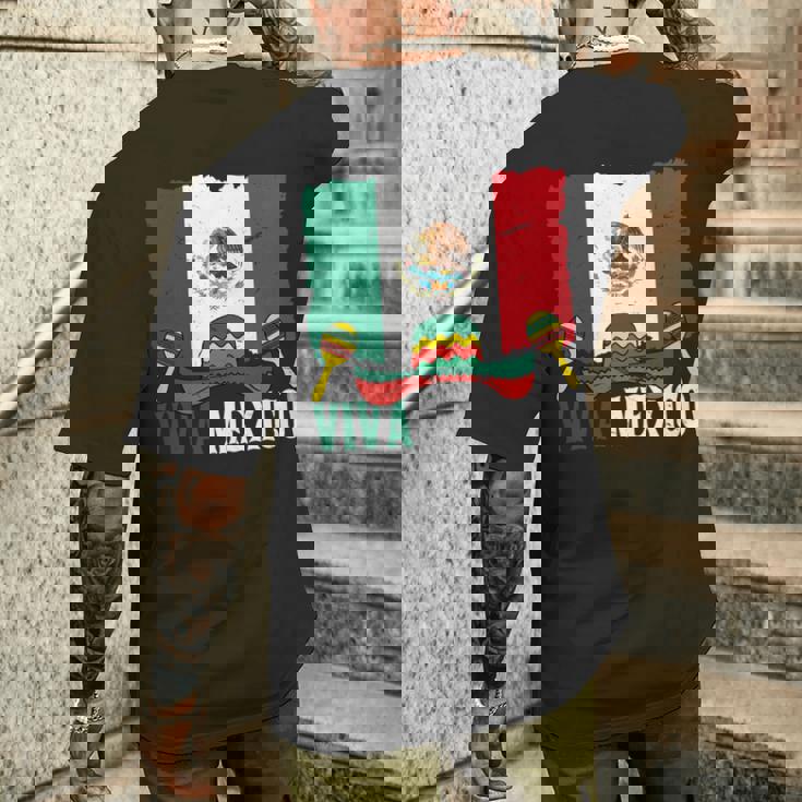 Viva Mexico ソンブレロ インディペンデンス メキシコ 国旗 メキシコ 長袖tシャツ メンズTシャツ バックプリント 彼への贈り物